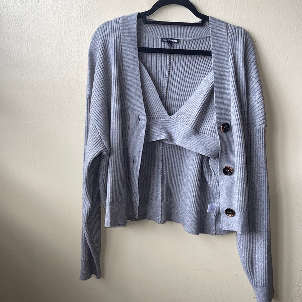 Bralette Sweater Set